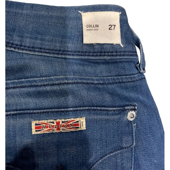 Hudson Collin Skinny Crop jeans sz 27 EUC - Picture 4 of 12